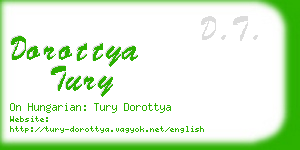 dorottya tury business card